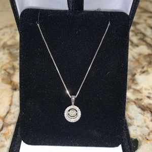 COPY - 1/2 KT floating diamond necklace